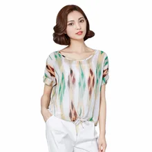 Summer Women Blouse Plus Size Striped Shirt Elegant Female Tops Chiffon Blusas Office Work Clothes