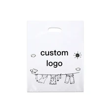 200 шт., Пользовательский логотип пластиковые пакеты с ручками, пластиковый мешок для хранения ювелирных изделий Подарочная переноска лямка для сумки