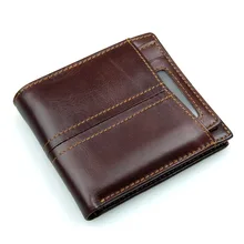 RFID Blocage Élégant Véritable Portefeuille En Cuir pour Hommes, Excellent comme Voyage Pliante R-8107-3Q