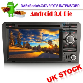 

Android 9.0 Autoradio Car Stereo Sat Nav GPS 4G for Audi A3 S3 RS3 RNSE-PU WIFI Bluetooth CD Radio RDS OBD DVT-IN