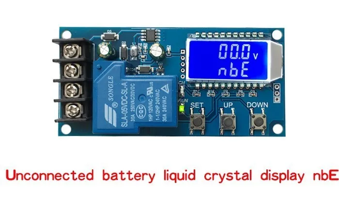 DC 6-60 в 30A контроль зарядки аккумулятора модуль защиты платы зарядное устройство переключатель времени ЖК-дисплей XY-L30A