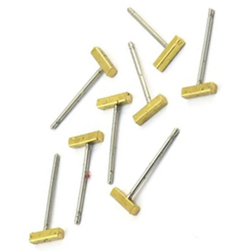 Stainless Steel Earring Posts Raw Br Half Moon Stud Ear Studs Stainless Steel Earring Posts Raw Br Half Moon Stud Ear Studs Nickel Free