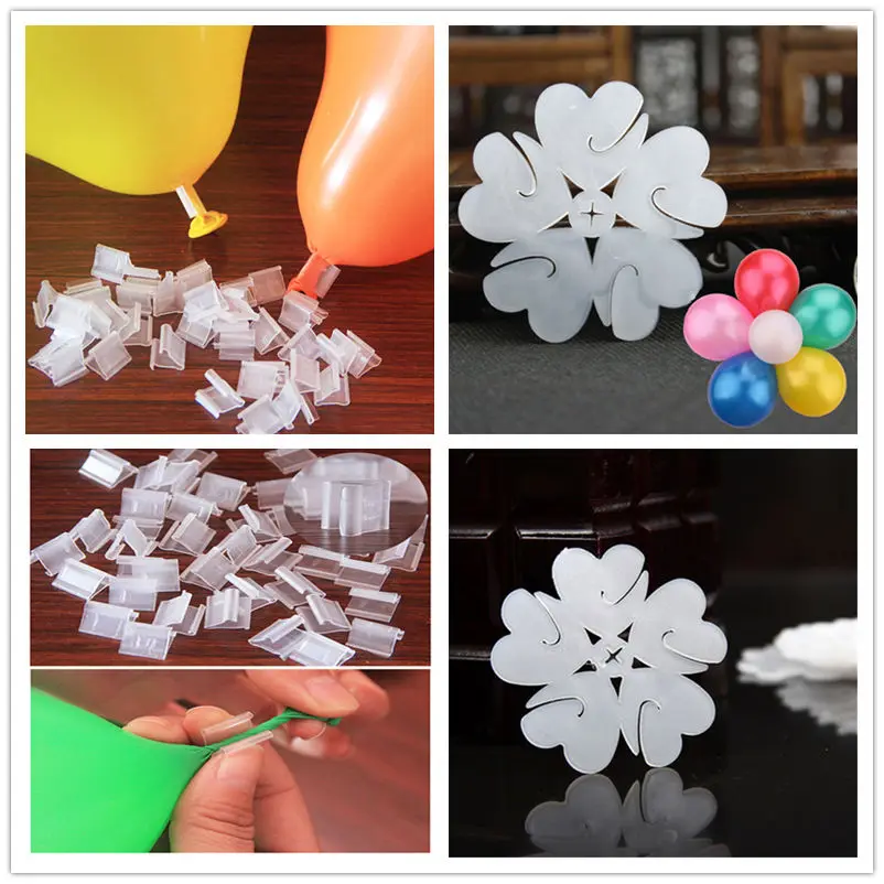 

10pcs Useful "V" Shape Balloons Sealing Clip Latex Ballon Buttons Clips Wedding Birthday Christmas Party Decoration Supplies