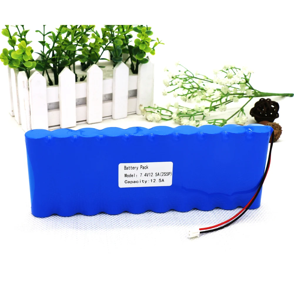 KLUOSI 8,4 V аккумулятор 2S5P 7,4 V/8,4 V 12500mAh комплект литий-ионный батарей с 5А BMS для велосипедных фар CCTV/камера/игрушка и т. Д