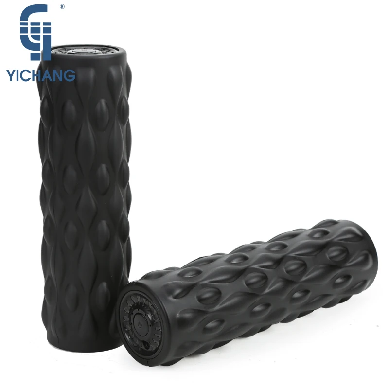 Wireless vibrating yoga roller stick neck back foot massage body slimming equipment sports fitness cellulite foam roller massage