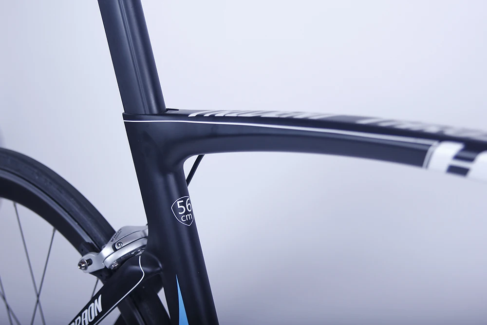 Flash Deal TRIDENT 2019 Complete bicycle road carbon frame 22-speed frame black red chameleon accepts custom paint 3