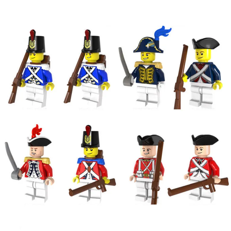 

8PCS/Set Imperial Army Soldiers Royal Household Guards of Honour With Gun Building Blocks Toys Kids Gifts Compatible LegoINGly