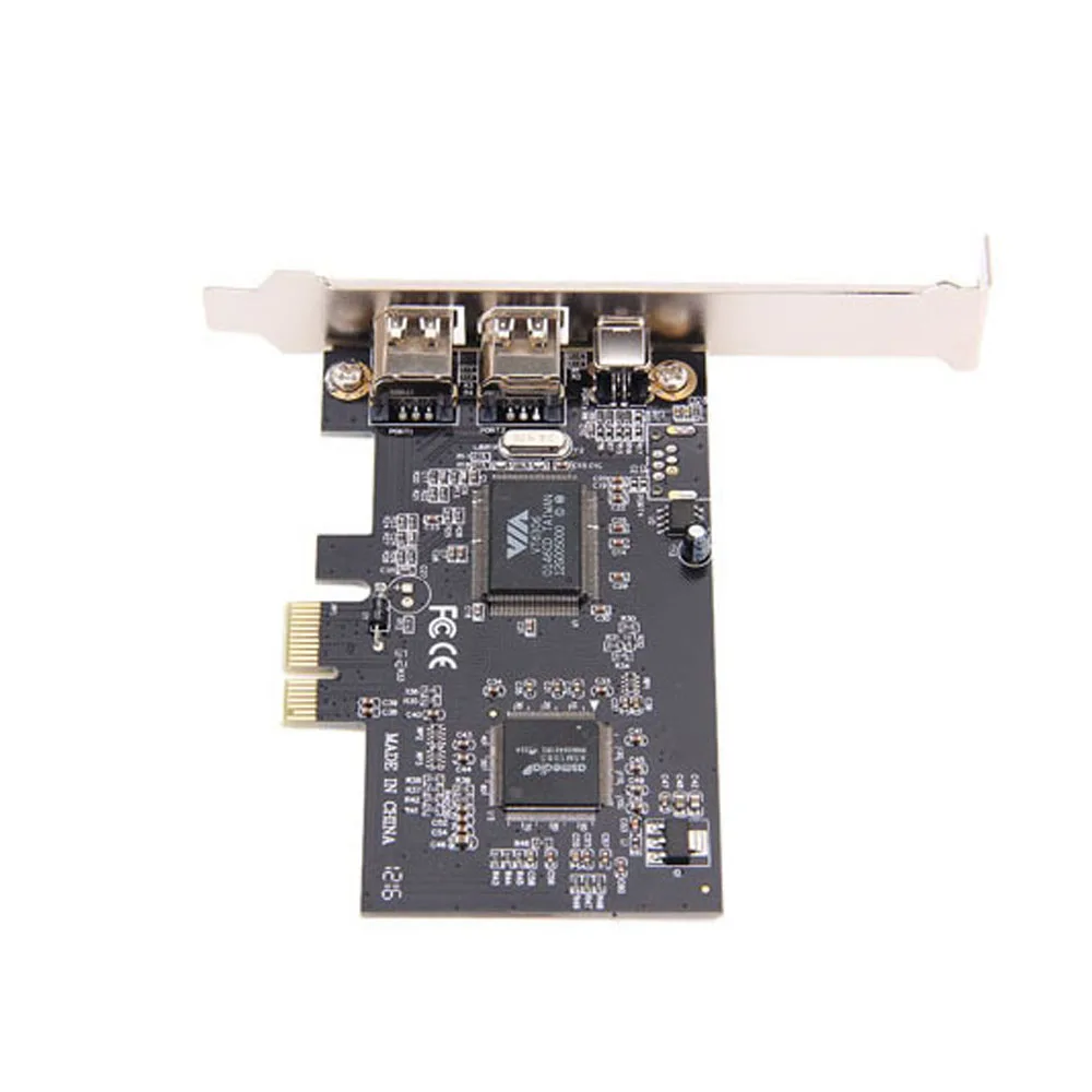 Плата видеозахвата PCI E к IEEE 1394 6 контактная 4 плата контроллера FireWire с кабелем