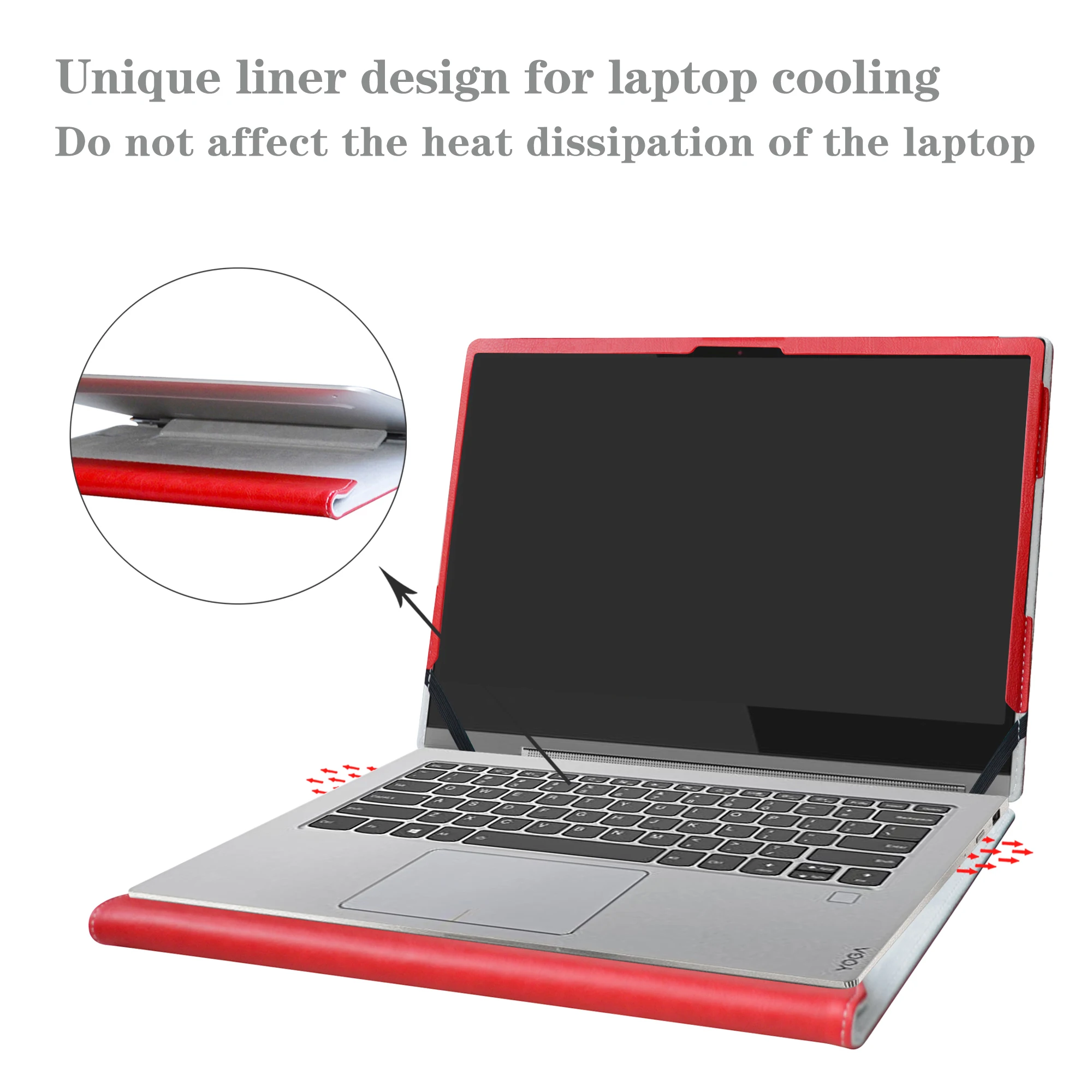 Livro de Yoga Protetora para 14 Alapmk Case Capa Lenovo Yoga C930 Series Laptop Não Caber 10.1 Polegada Modelo - Imagem 3