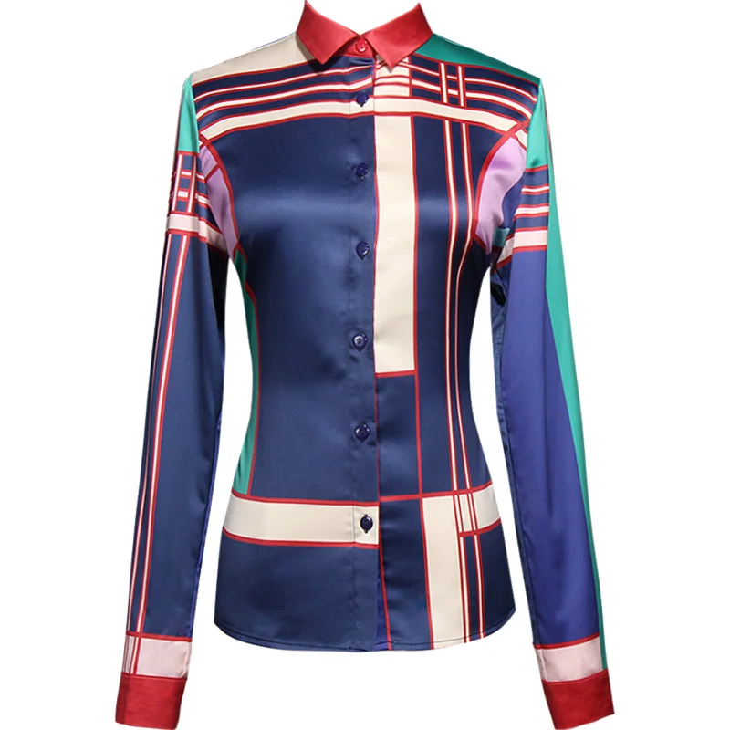 orange Damskie Camisas Blue De Tops Bluzki Kj1751 Cuadros 2019 Mujeres Las Europea Camisa A Y Moda Blusas Mujer Primavera pxgnUFw1qw