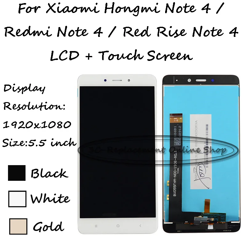 imágenes para MTK Helio X20 Para Xiaomi Hongmi Nota 4/Redmi Nota 4/Red Rise Nota 4 LCD Display + Touch Screen Reemplazo Digitalizador imágenes para MTK Helio X20 Para Xiaomi Hongmi Nota 4/Redmi Nota 4/Red Rise Nota 4 LCD Display + Touch Screen Reemplazo Digitalizador
