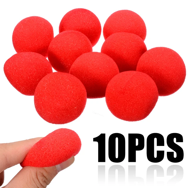 10pcs 4.5cm Adorable Red Ball Super Soft Sponge Balls For Magic Party Stage Trick Prop Clown Nose 2