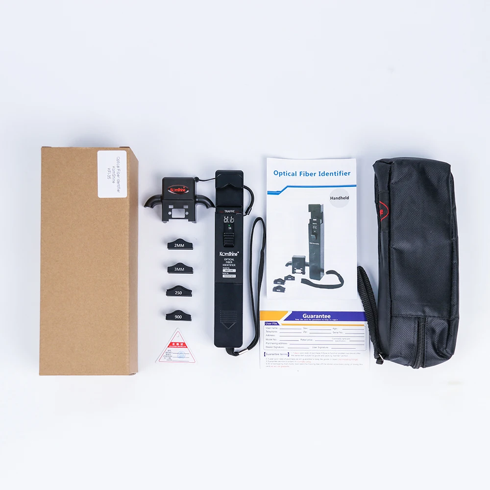 

KomShine KFI-35 Optical Fiber Identifier 800-1700nm Live Fiber Identifier Detector Identificador de Fibra Optica