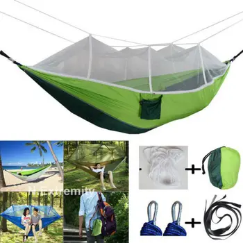 

New Outdoor Camping Hammock Mosquito MilitaryJungle Travel Hanging Sleeping Net