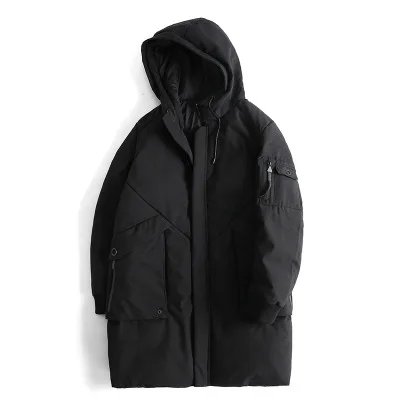 Мужская парка размера плюс 2XL-7XL новая брендовая зимняя куртка пальто модная