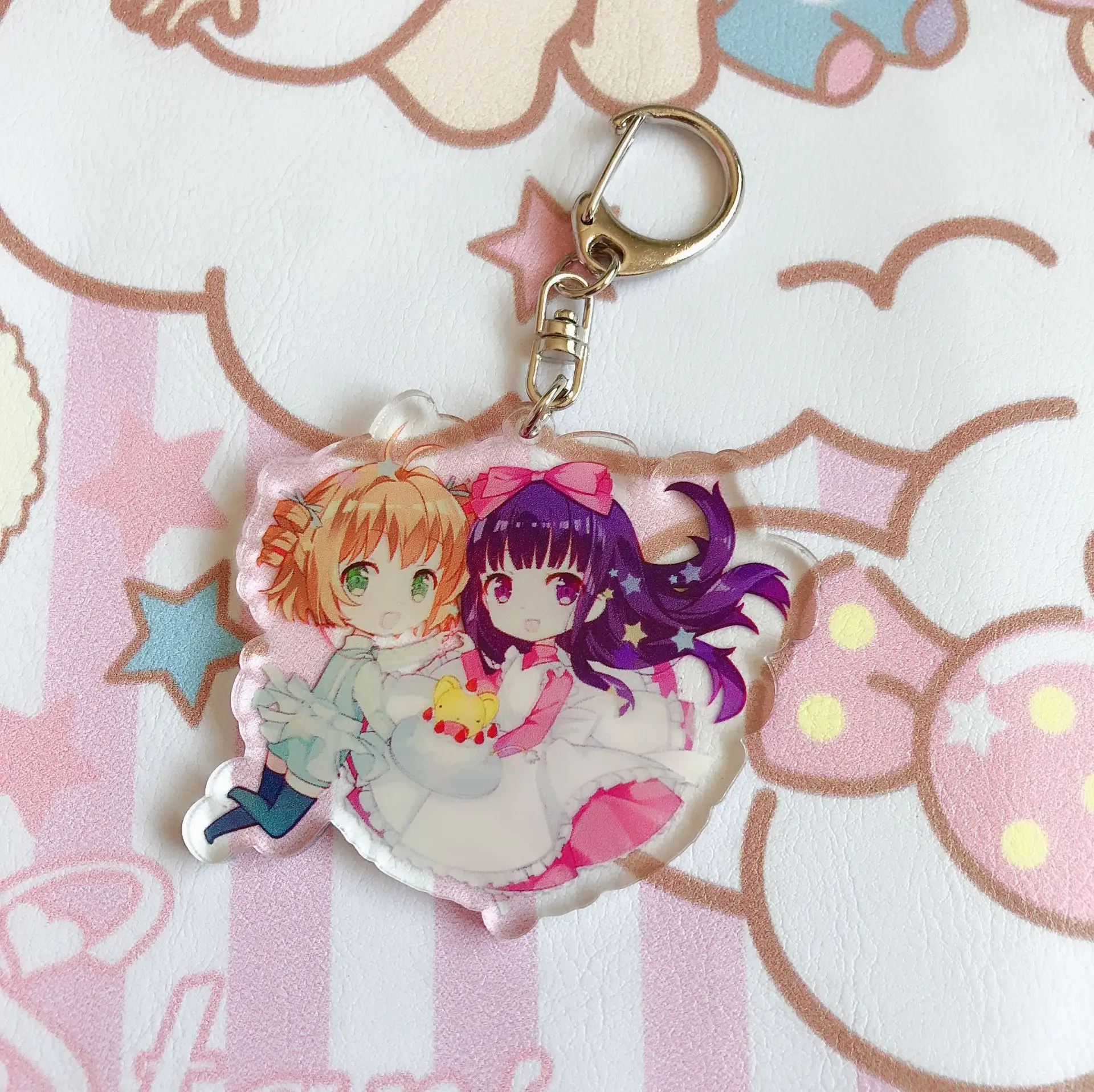 Японские Аниме карты Captor Sakura брелоки с рисунками героев мультфильмов волшебная