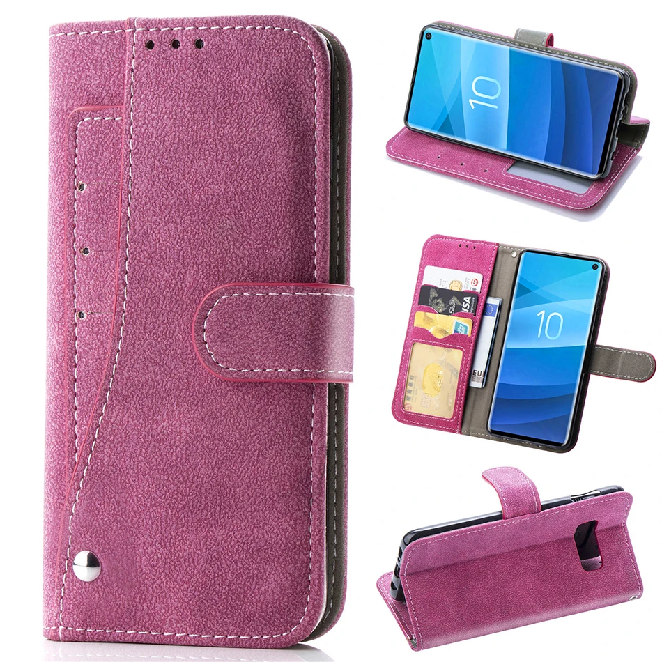 

Matte Leather Rotate Multi-card Slot Wallet Flip Case For iPhone XS Max X XR 6 6S 7 8 Plus 7P With Photo Frame Cover Fundas L65