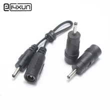 1 шт. 5,5*2,1 мм Женский Джек до 3,0*1,1 мм штекер DC разъем питания адаптер для ноутбука 90/180 градусов/с кабелем