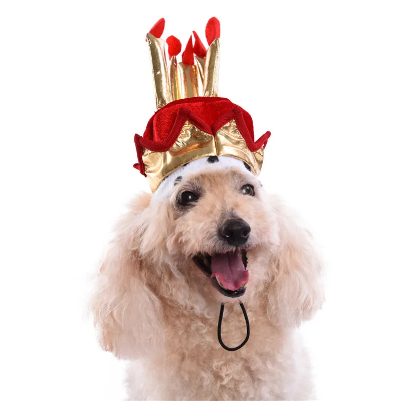 Red Pet Birthday Hat Dog Party Supplies Cake Model Hat for Male 2017