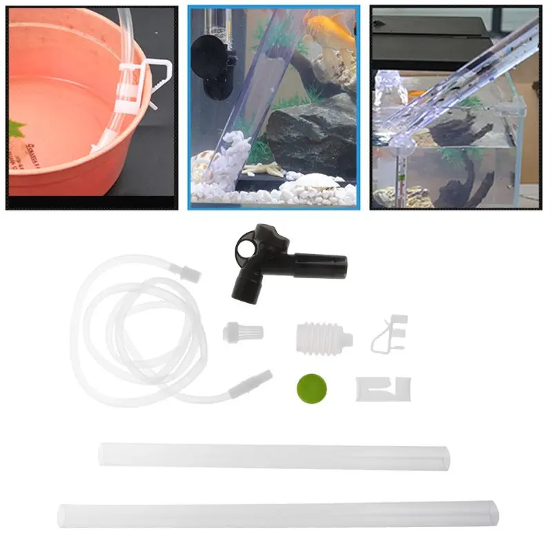 

Aquarium Sand Remover Change Water Cleaning Device Equipment Fish Tank Multi Functional Press Cleaner Filter Tools Accessories