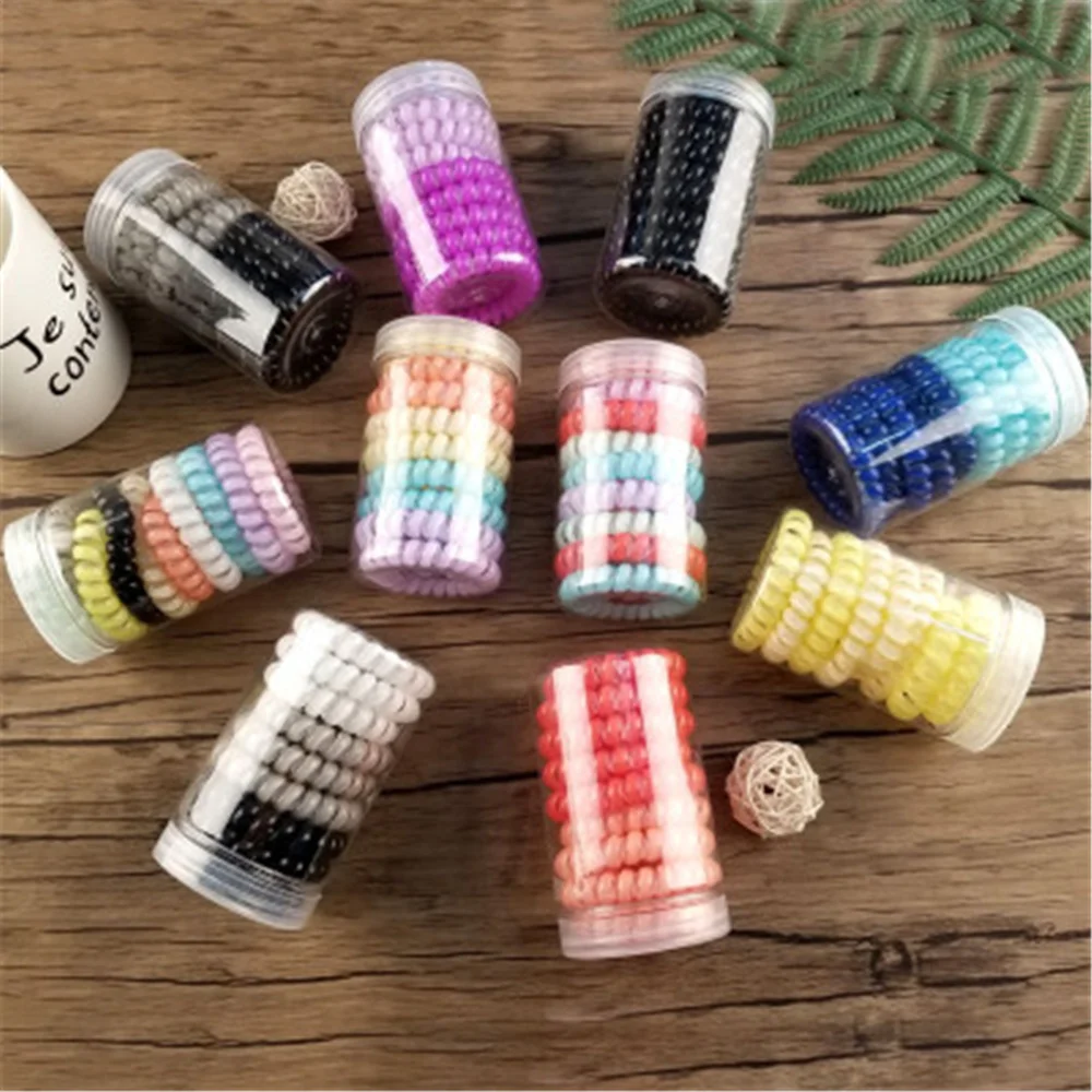 10Pcs/Pack Candy Color Phone Hair Bands Candy Color Large Telephone Ring Leather Case Hair Coil Hair Cord Girls Female Headdress 10Pcs/Pack Candy Color Phone Hair Bands Candy Color Large Telephone Ring Leather Case Hair Coil Hair Cord Girls Female Headdress
