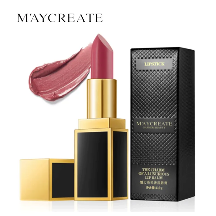 

M'AYCREATE brand makeup new waterproof nude color matte lipstick long-lasting moisturizing lip gloss lipstick makeup