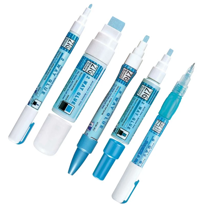 

Japan Stationery Kuretake ZIG Environmental Protection Coloured Glue Pen Adhesives DIY Hand Work Art Marker Glue Pens for School