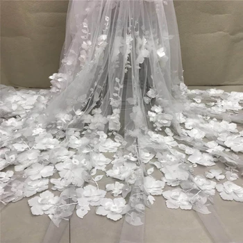

VILLIEA 2018 High Quality Beads Guipure African Lace Fabric Embroidered Wedding Decoration Lilac French Nigerian Lace Fabrics