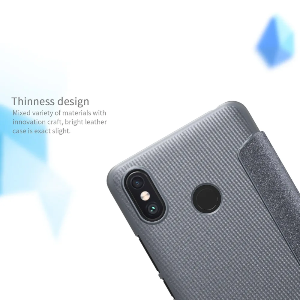 Чехол Nillkin для Xiaomi Mi Max 3 откидная крышка искусственная кожа + Поликарбонат чехол