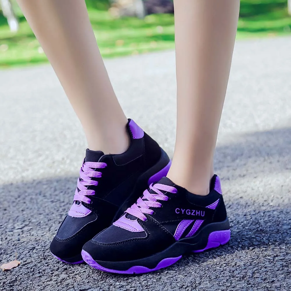 

YOUYEDIAN Women Sneakers 2018 Casual Shoes Autumn Fashion Running Travel Shoes Female Platform Sneakers Zapatillas Mujer