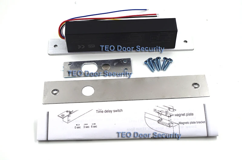 5 Wires Electric Lock Magnetic Output with Timer DC12V 24V adjustable Fail Safe Door Security for Access Control System