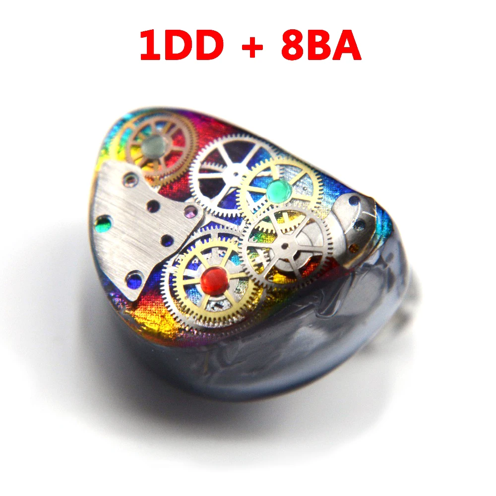 

2018 NICEHCK DZX-1+8 In Ear Earphone 1DD+8BA Hybrid Drive Unit DIY HIFI Custom Monitoring Earphone With MMCX Or 2Pin Interface