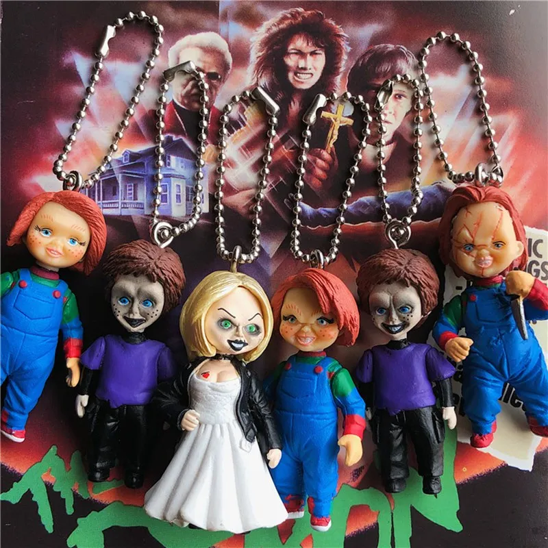 Оригинальный комплект гаража 6 см игрушка для детей кукла Chucky невеста и сын