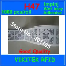 UHF RFID стикер Impinj H47 3D клей влажная инкрустация 1000 шт. 860-960 МГц Monza4 915 м EPC c1g2 ISO18000-6C может использоваться для метка ярлык RFID