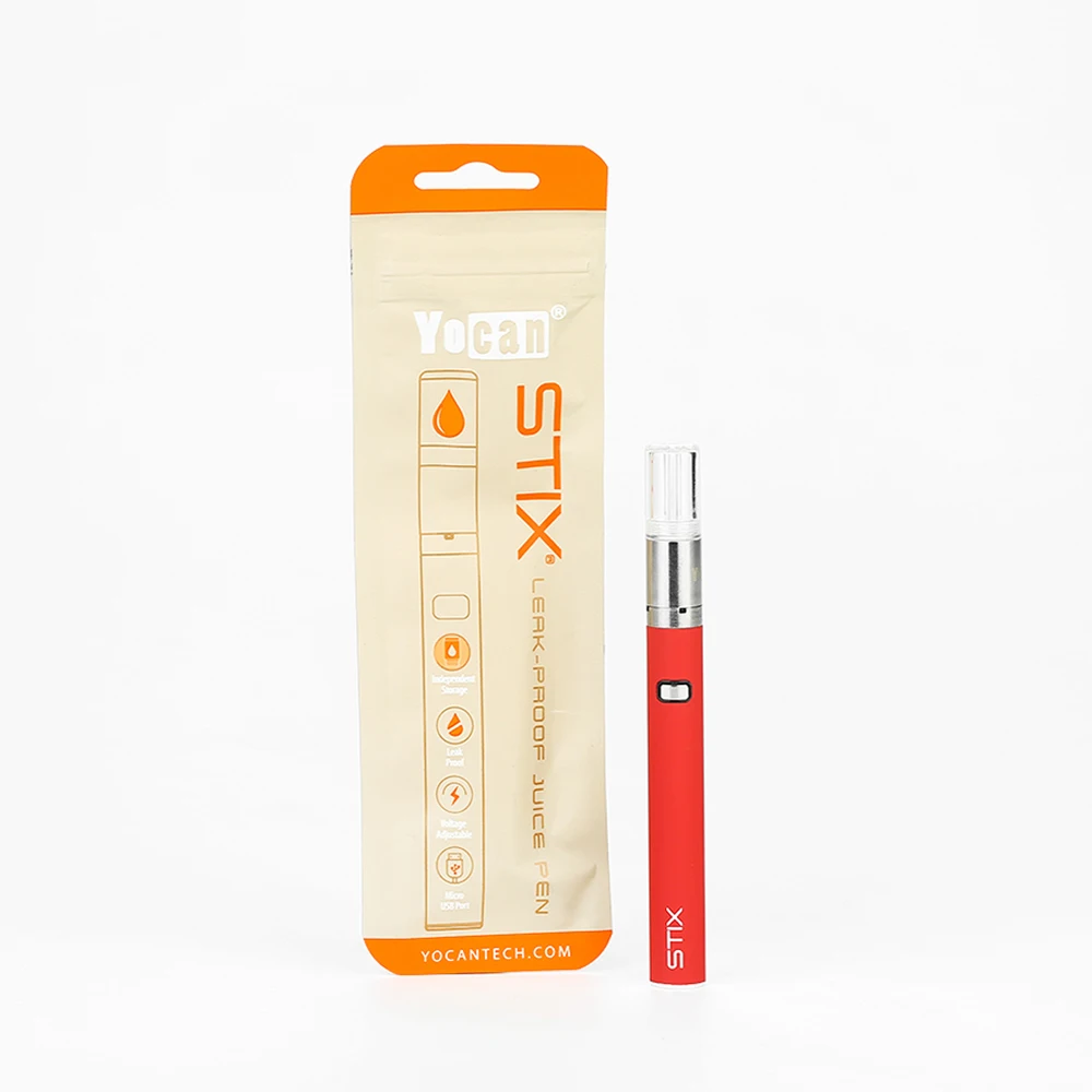 Стартовый набор Yocan STIX с аккумулятором 320 мАч и емкостью бака 0,6 мл, три регулируемых уровня напряжения, электронная сигарета, набор ручек vs q16