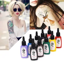 Торговля-татуировки 14 цветов Набор 15 мл/бутылка татуировки