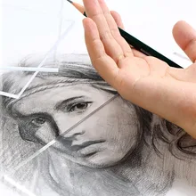 Bgln эскиз анти-грязные руки анти-окрашивание pad акриловая прозрачная доска анти-fouling доска большой/маленький художественные принадлежности