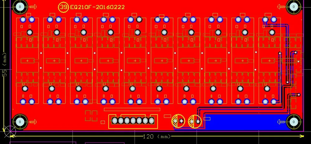 Плата эквалайзера Sstage Stereo Ten Band 10 каналов 2 канала регулировка звука Фронтальная