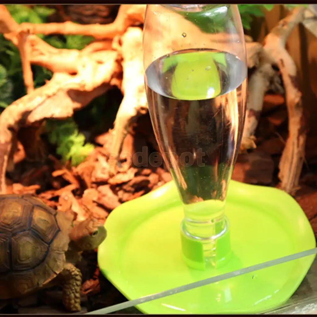 Automatic Pet Bowl Reptile Lizard Snake Food Water Feeder Dispenser