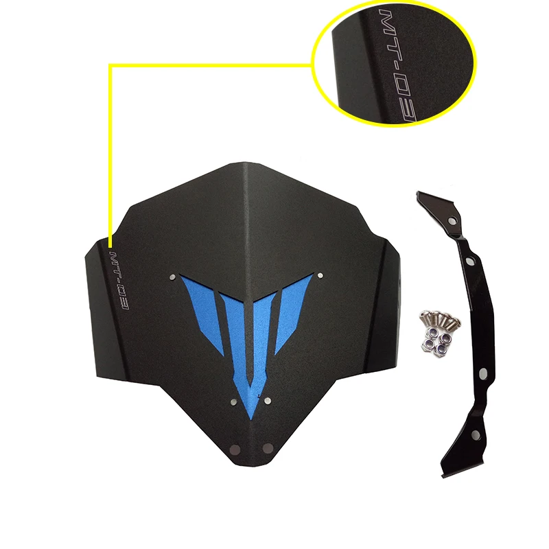 For Yamaha MT-03 MT-25 FZ-03 Motorcycle Windscreen Windshield High Strength Aluminum For Yamaha MT03 MT25 FZ03 2015 2016 New (9)