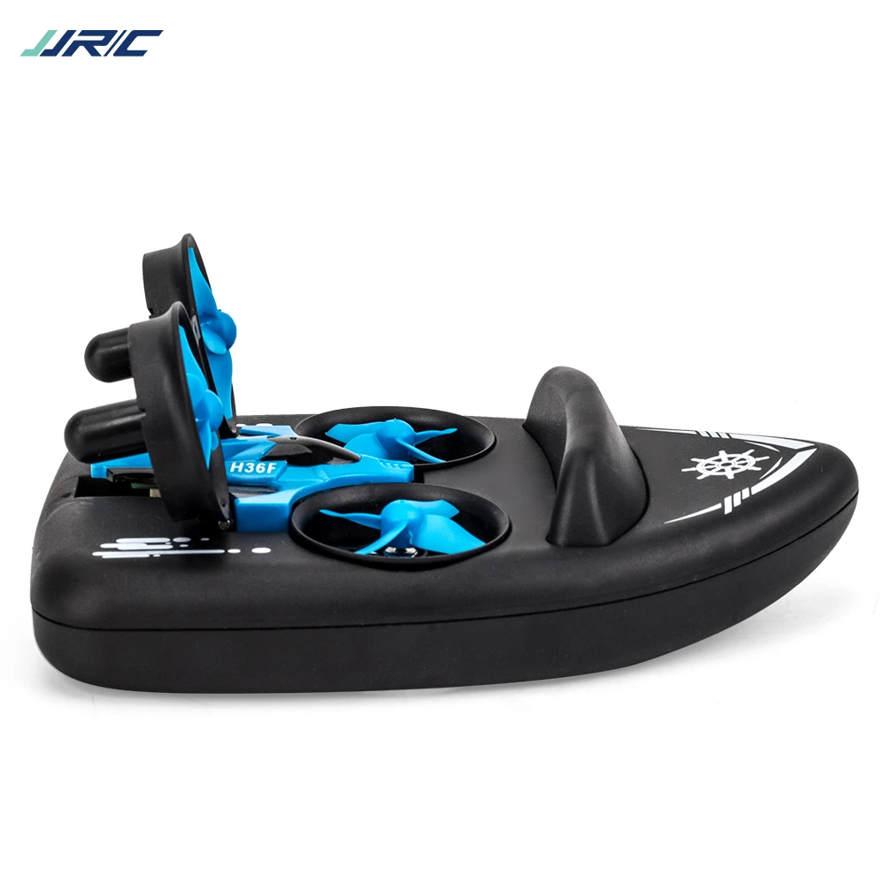 JJRC H36F 3in1 Mini Drone RC Drone Quadcopter/Vehicle/Hovercraft Boat Kids Toys For Sea Land and Air Dron VS JJRC H36 E010