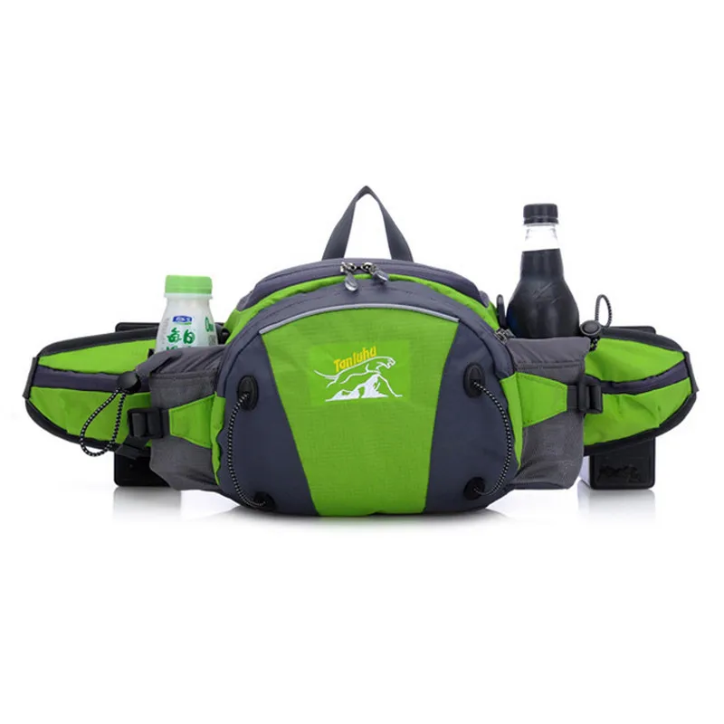 TANLUHU Многофункциональный складной рюкзак для спорта на открытом воздухе для женщин и мужчин, поясные сумки, мини сумки для альпинизма, пешего туризма, велоспорта XA73WD - Цвет: Green