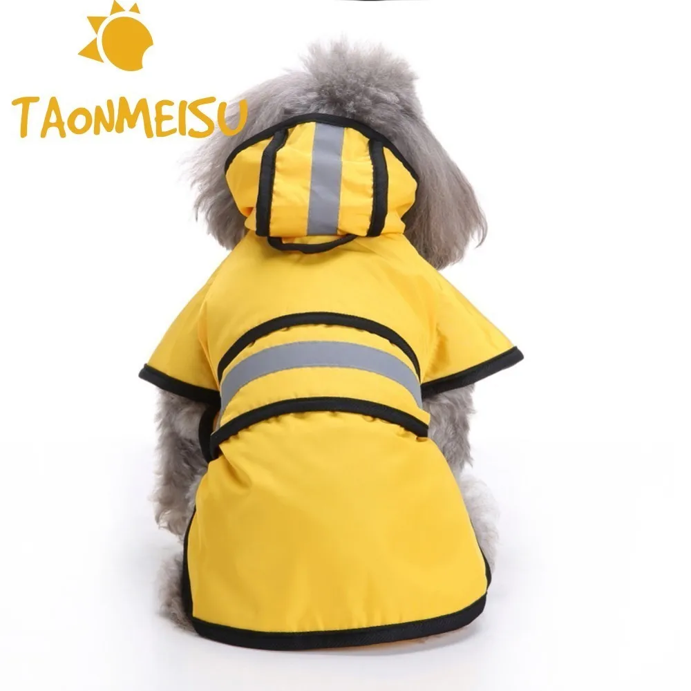 Dog Raincoat Waterproof Dog Coat Jacket Reflective Dog Raincoat Clothes