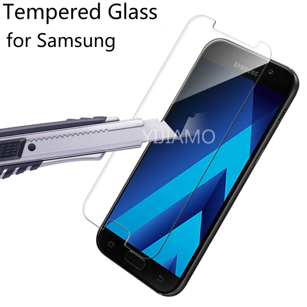 Закаленное стекло для Samsung Galaxy J5 J3 A5 2017 J7 J2 prime 9H Защита экрана A6 A8 J6 2018 J2Pro защитное