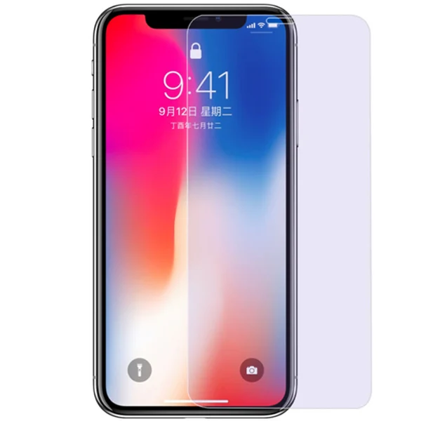 Anti Blue Ray Benks закаленное стекло с узкими краями для iphone 5,8 ''XS MAX 6,5'' XR 6," HD полное покрытие защита экрана анти синий луч Передняя пленка - Цвет: Anti Blue Ray