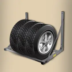 300Lb экономии пространства складной грузовых шин стойка с колесом хранения гараж настенное крепление шин держатель Max вес ёмкость