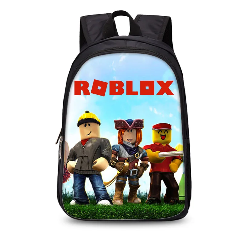 

Game Roblox Student School Bags Fashion 3d Print Teenagers Backpack Kids Gift Bag Cartoon Oxford LaptopBag Toys For Kids