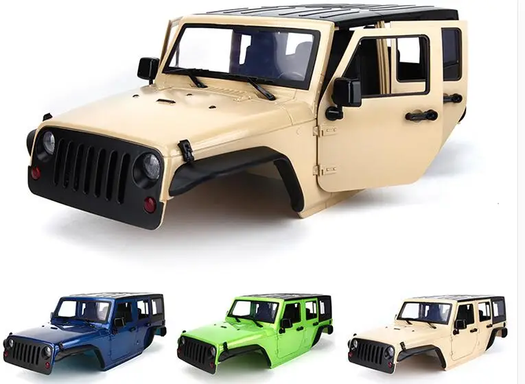 

1/10 Scale Truck JEEP WRANGLER RUBICON 5 Door PVC UNCUT Body 313MM Fits AXIAL SCX10 II 90046 D90 RCW4D 90027 90032 P401 P402