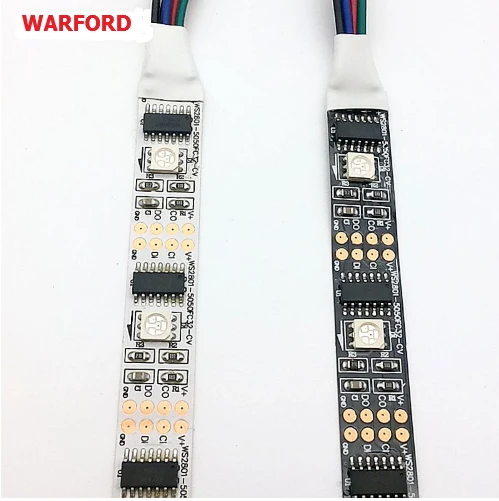 5 м/рулон DC5V ws2801 индивидуально адресуемых 32led/М 5050 цветных (RGB) светодиодных лент 12