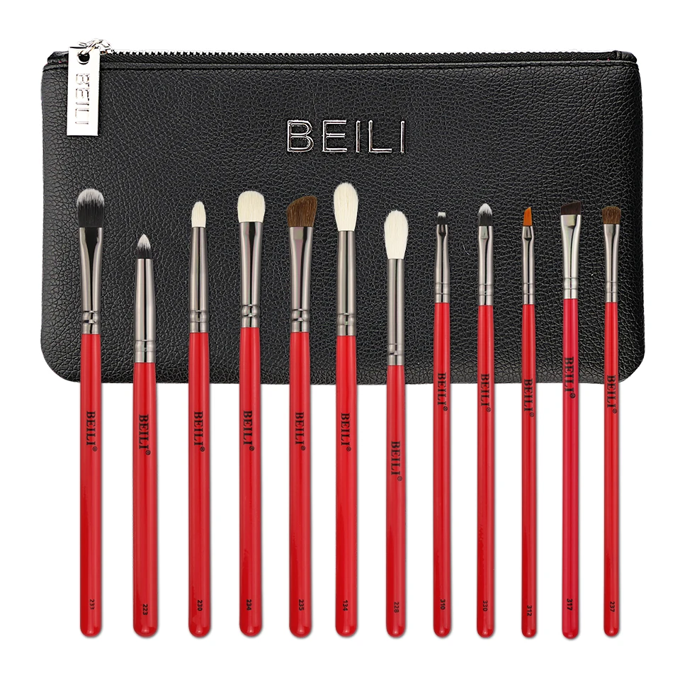 Discount This Month BEILI Professional 12PCS Makeup Brushes Natural